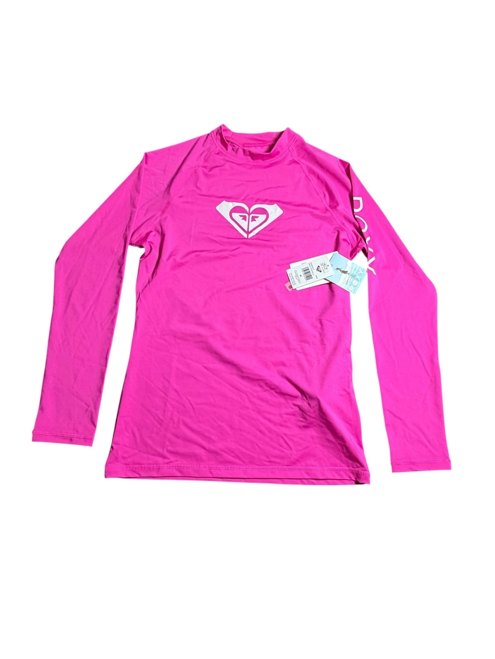 ROXY pink UPF 50+ sun protection whole hearted long sleeve beach shirt size Med
